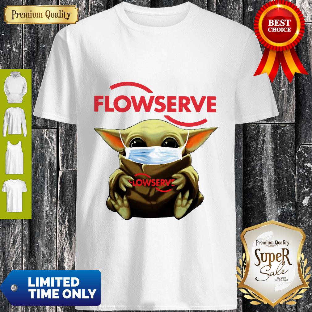 Top Baby Yoda Mask Flowserve I Can’t Stay At Home Coronavirus Shirt