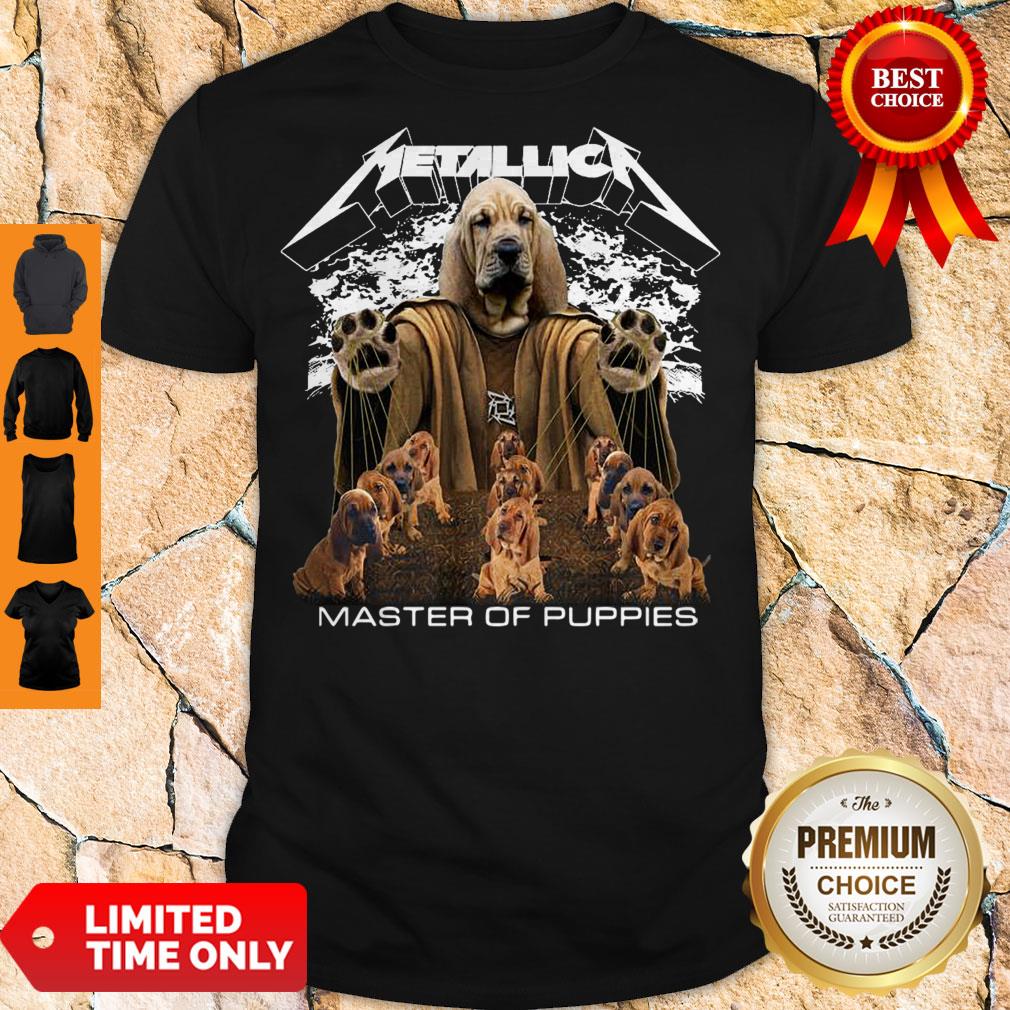 Premium Metallica Basset Hound Master Of Puppies Shirt
