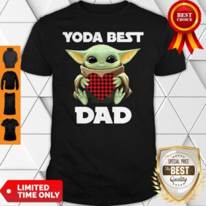 Star Wars Baby Yoda Hugging Heart Yoda Best Dad Shirt