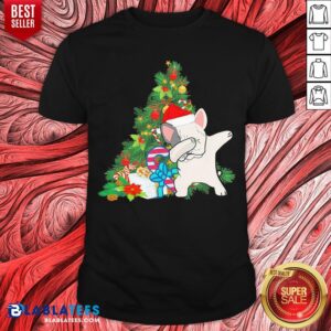 Funny Pug Dabbing Santa Christmas Tree Shirt