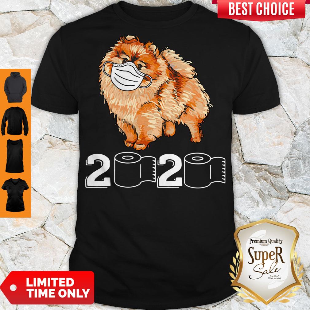 Premium Pomeranian Mask 2020 Toilet Paper Shirt