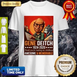 Alternative view of Pretty Tom And Jerry Gene Deitch 1924-2020 Thank You For Making My Childhood Shirt