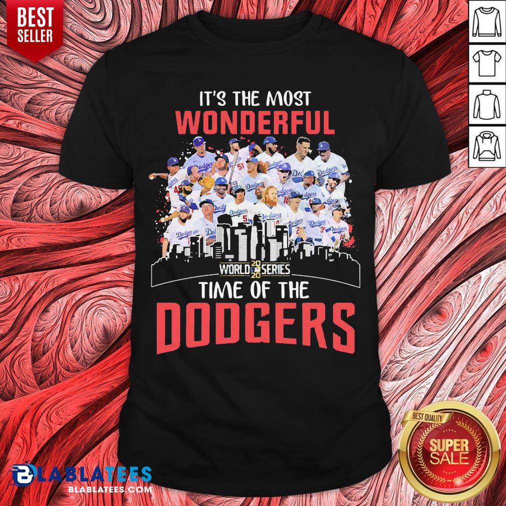 Top It’s The Most Wonderful World 2020 Series Time Of The Dodgers Shirt