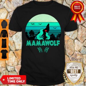 Nice Mama Wolf Vintage Mother’s Day Gift Mom Grandma Shirt