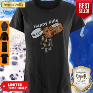 Funny Happy Pills Version Cats Shirt