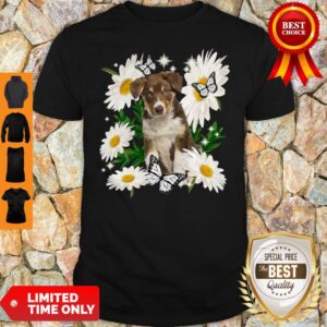 Official Tricolour Border Collie Daisy Flower Classic Shirt