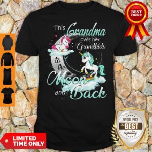 Top The Grandma Loves Her Grandkids To The Moon And Back Shirt