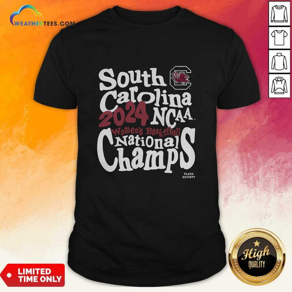 Playa Society 2024 South Carolina NCAA Women's Basketball National Champs T-shirt