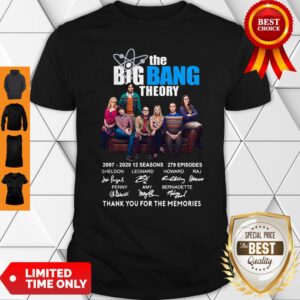 Pretty The Big Bang Theory Thank You For The Memories Shirt