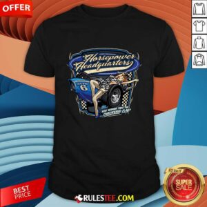 Horsepower Headquarters Hot Rod Randi's Checkered Flag T-shirt