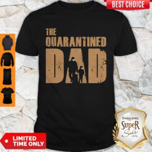 Premium Dad And Son Mask The Quarantined Dad Shirt