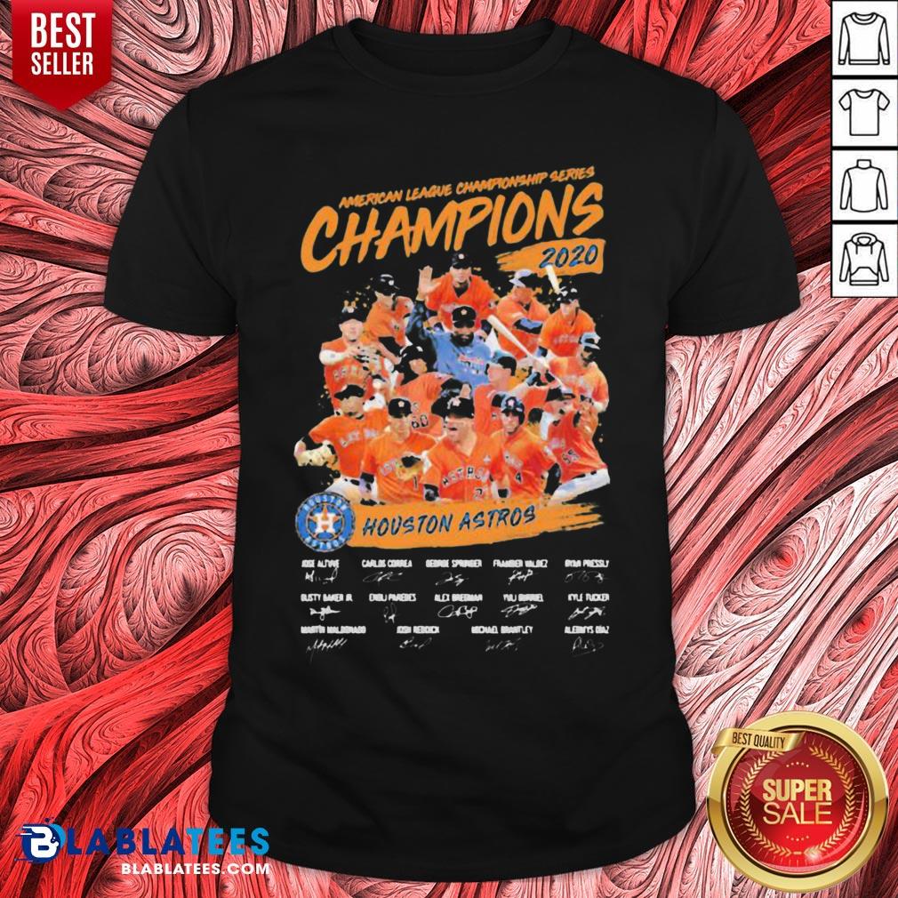 Hot American League Championship Series Champions Houston Astros Signatures Shirt