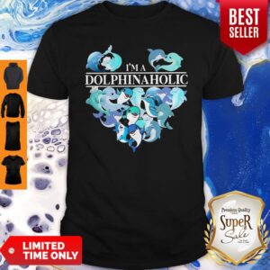 Pretty I’m A Dolphin Aholic Heart Shirt