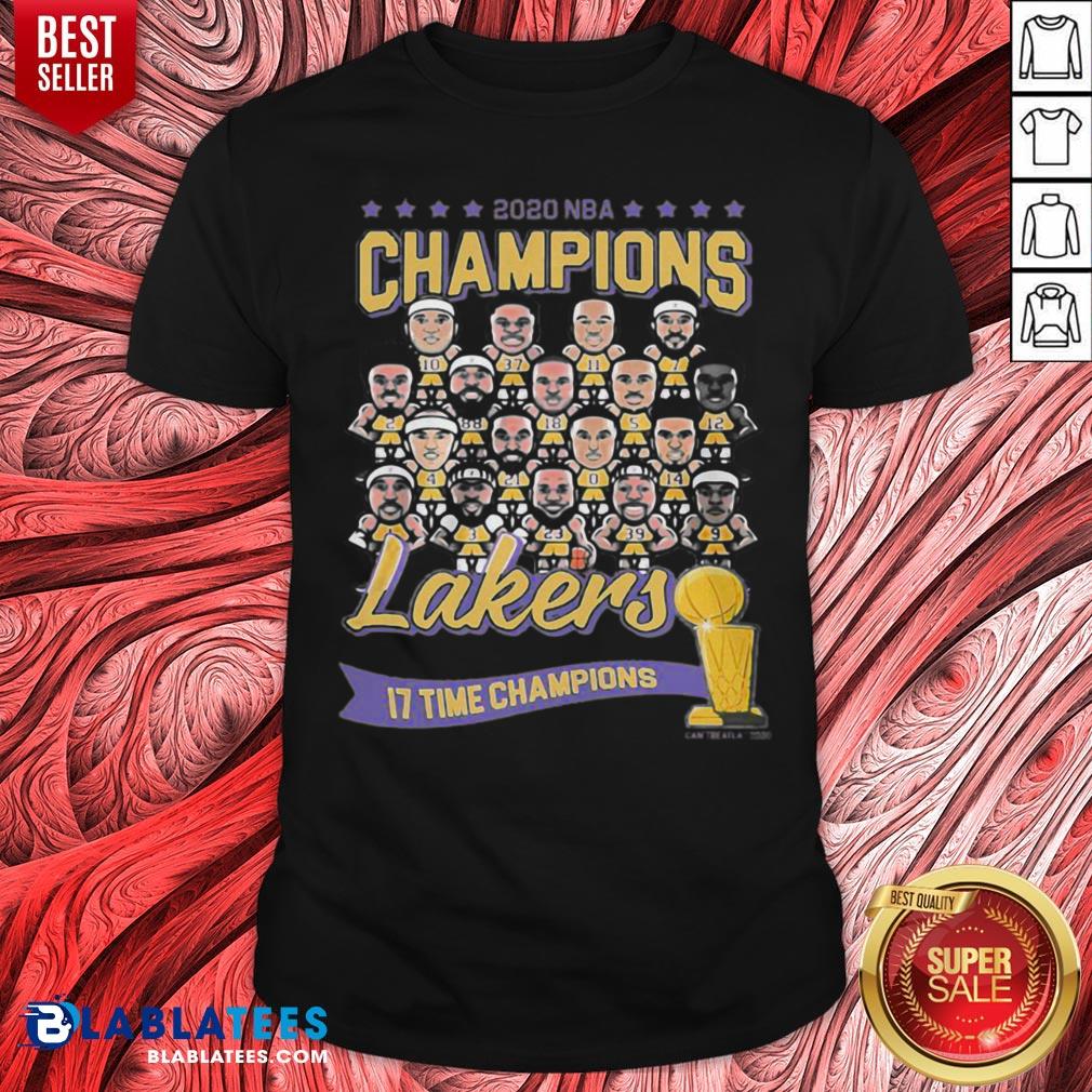 Grateful Los Angeles Lakers 2020 NBA Champions Los Angeles Lakers 17 Time Champions Shirt