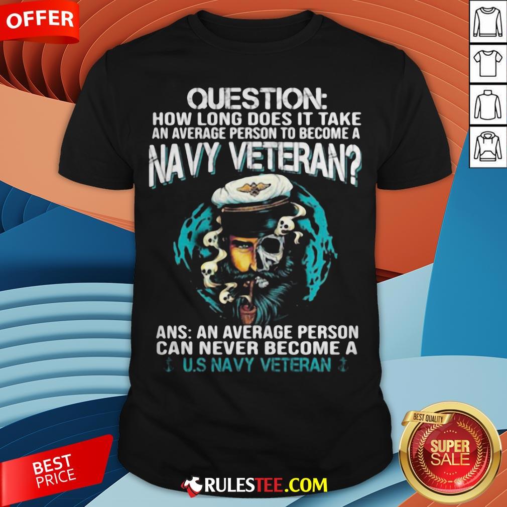 Question How Long Does It Take An Average Person To Become A Navy Veteran Skull Shirt