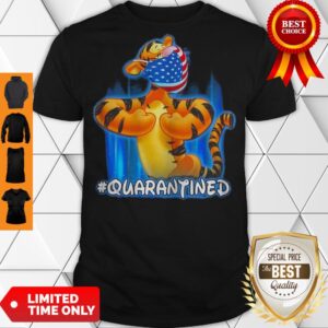Nice Tiger Quarantined American Flag Mask Disney Shirt