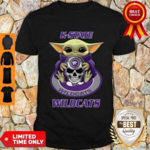 Official Baby Yoda Hug Skull K-State Wildcats Shirt