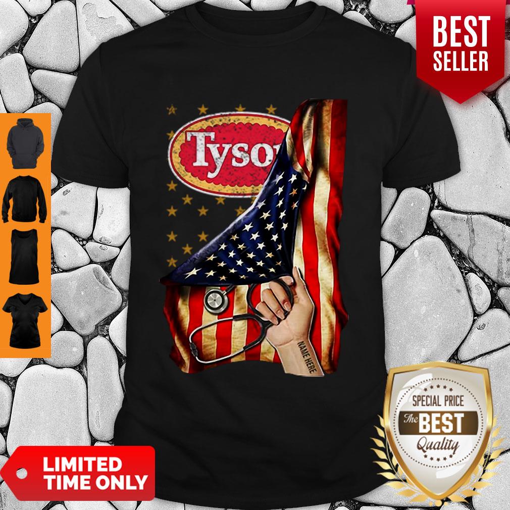 Nice America Flag Tyson Foods Inside Me Shirt
