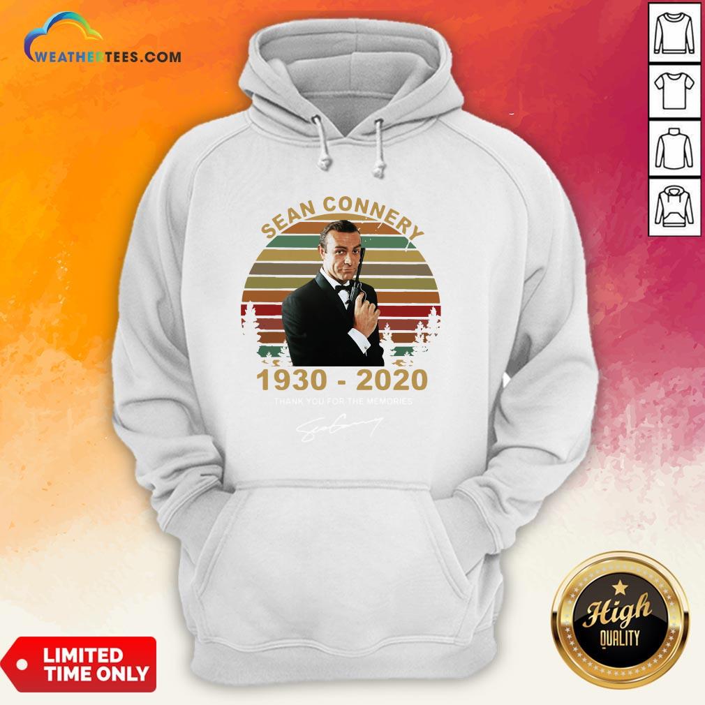 Sick Sean Connery 1930-2020 Thank You For The Memories Signature Vintage Shirt - Image 5