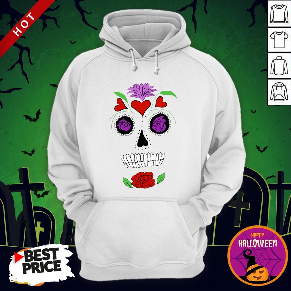 Simple Sugar Skull Day Dead Dia De Los Muertos Shirt - Image 5
