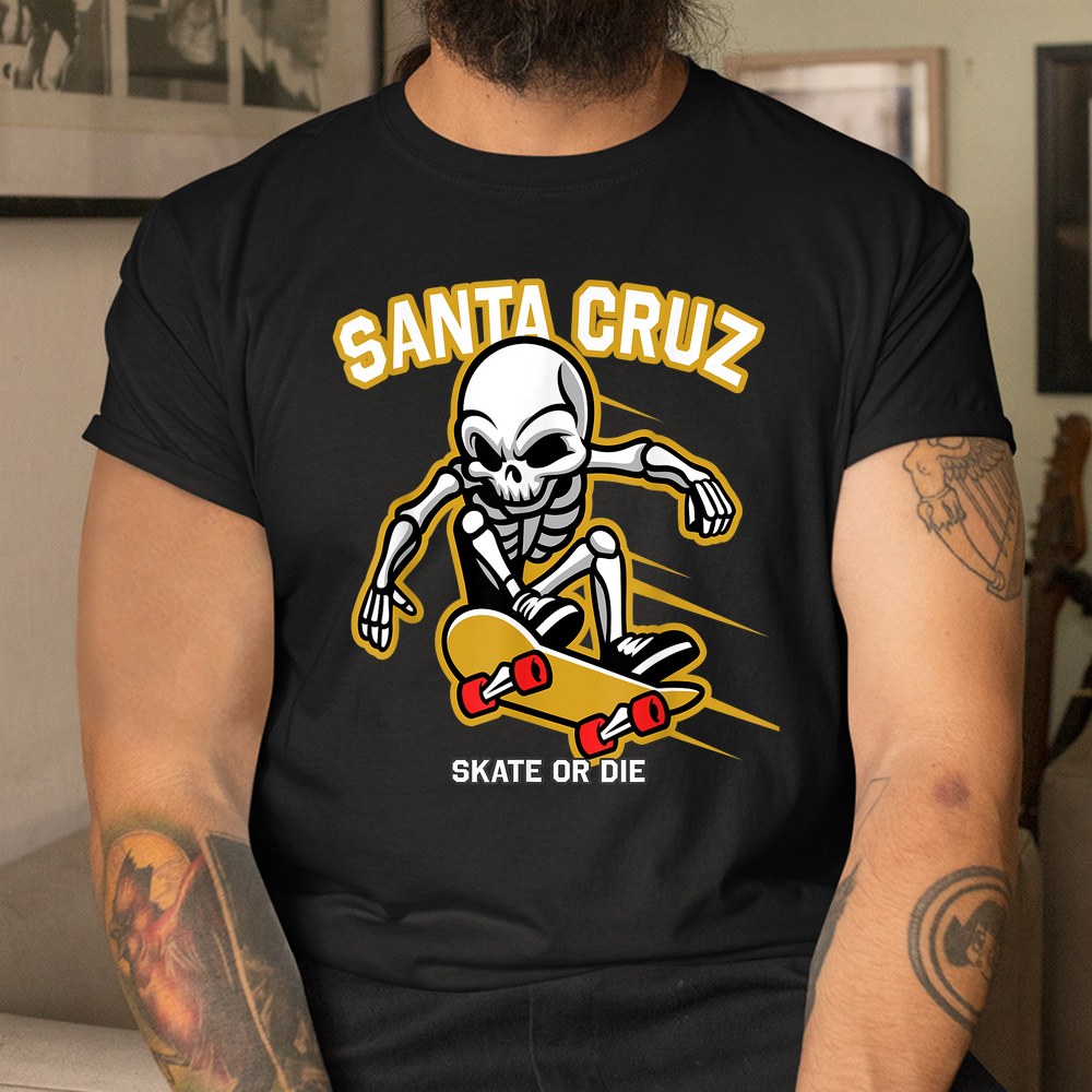 Skateboard Street Wear Santa Cruz Skull Shirt - Image 3