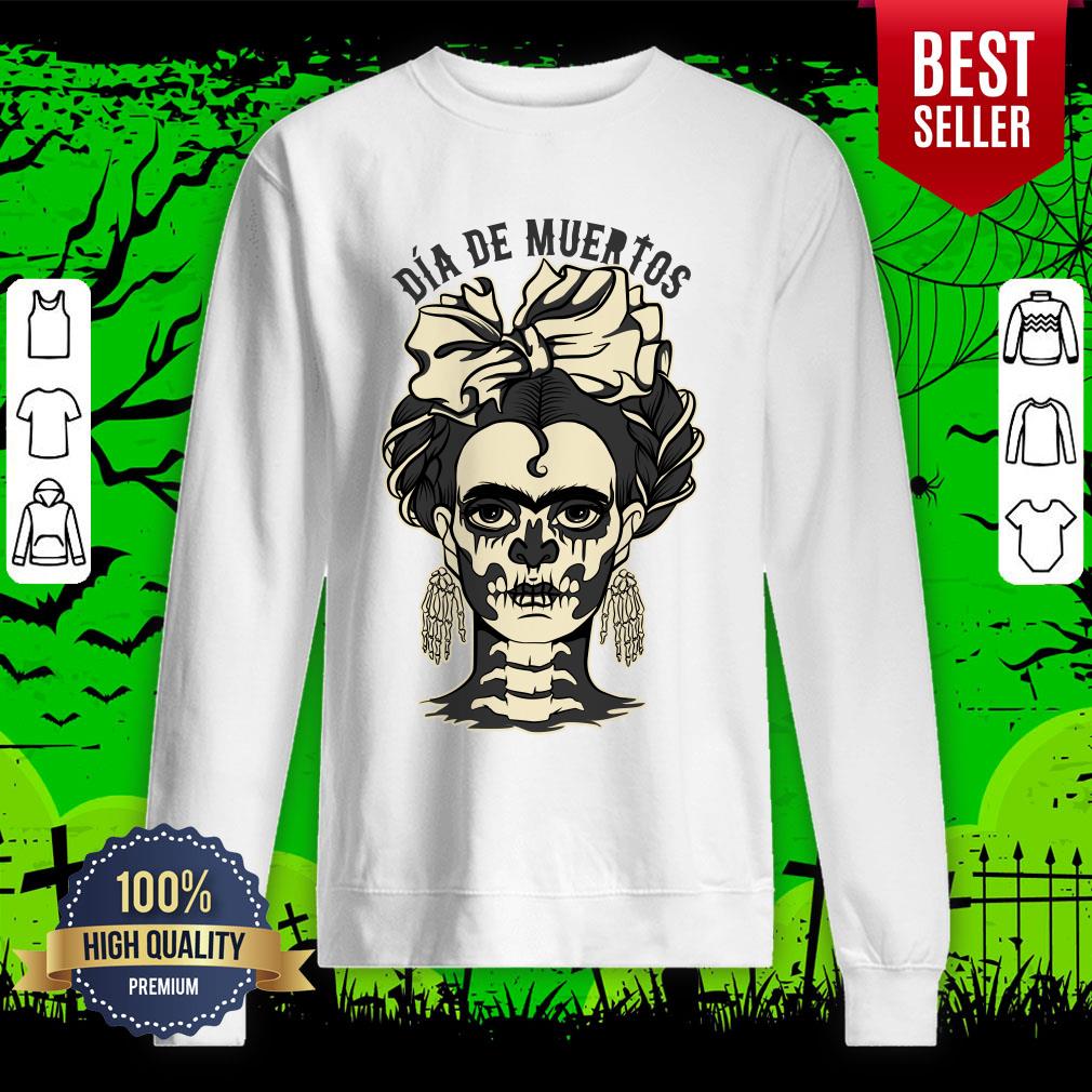 Skeleton Girl Dia De Muertos Day Of Dead Shirt - Image 2
