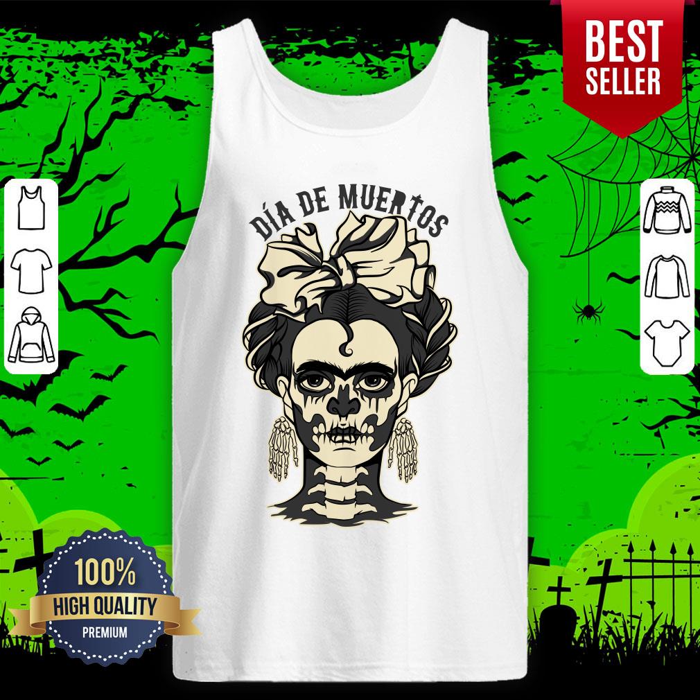 Skeleton Girl Dia De Muertos Day Of Dead Shirt - Image 5