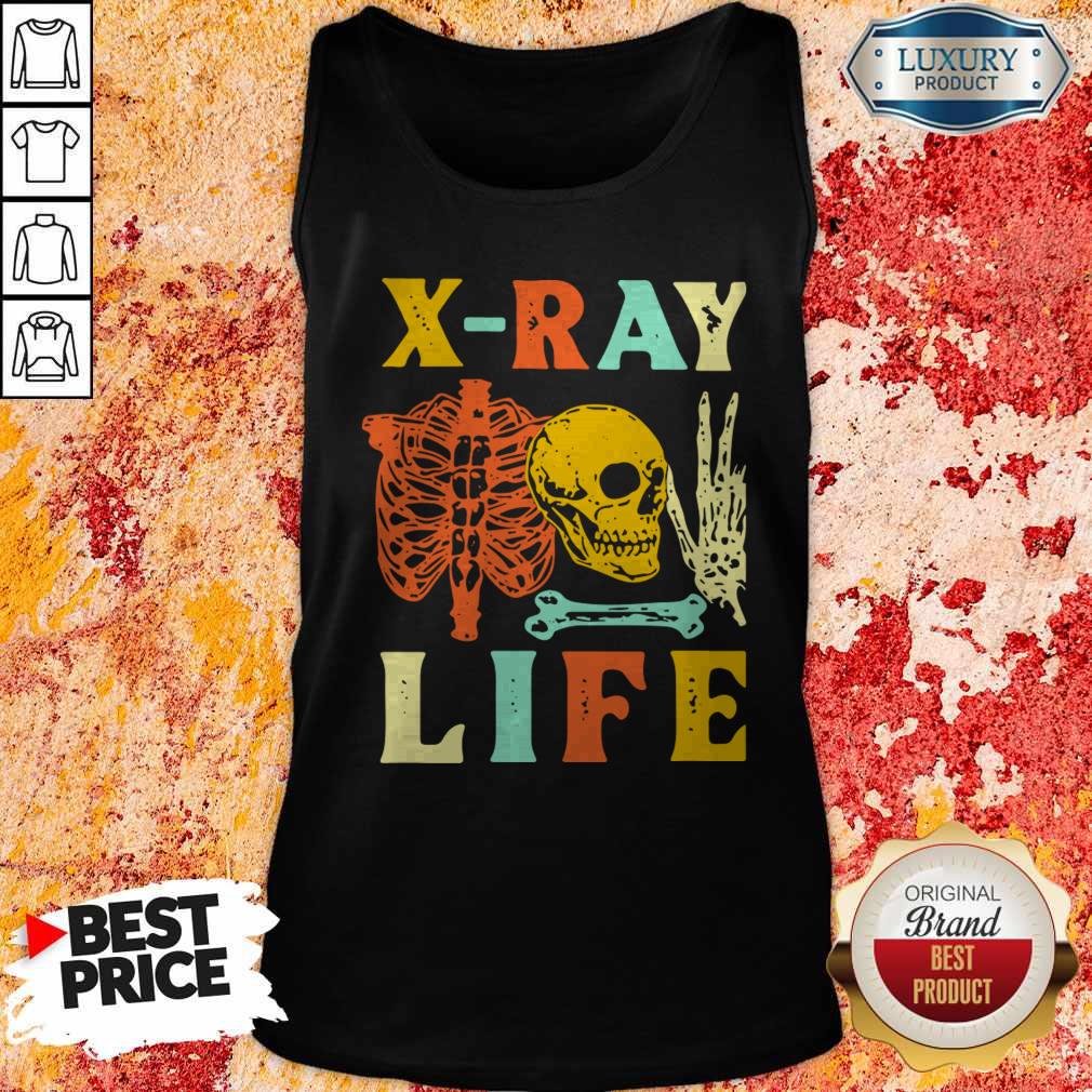 Skeleton X-Ray Life Vintage Shirt - Image 4