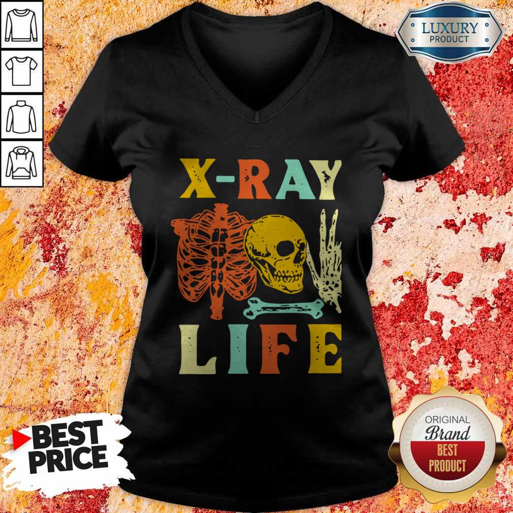 Skeleton X-Ray Life Vintage Shirt - Image 2