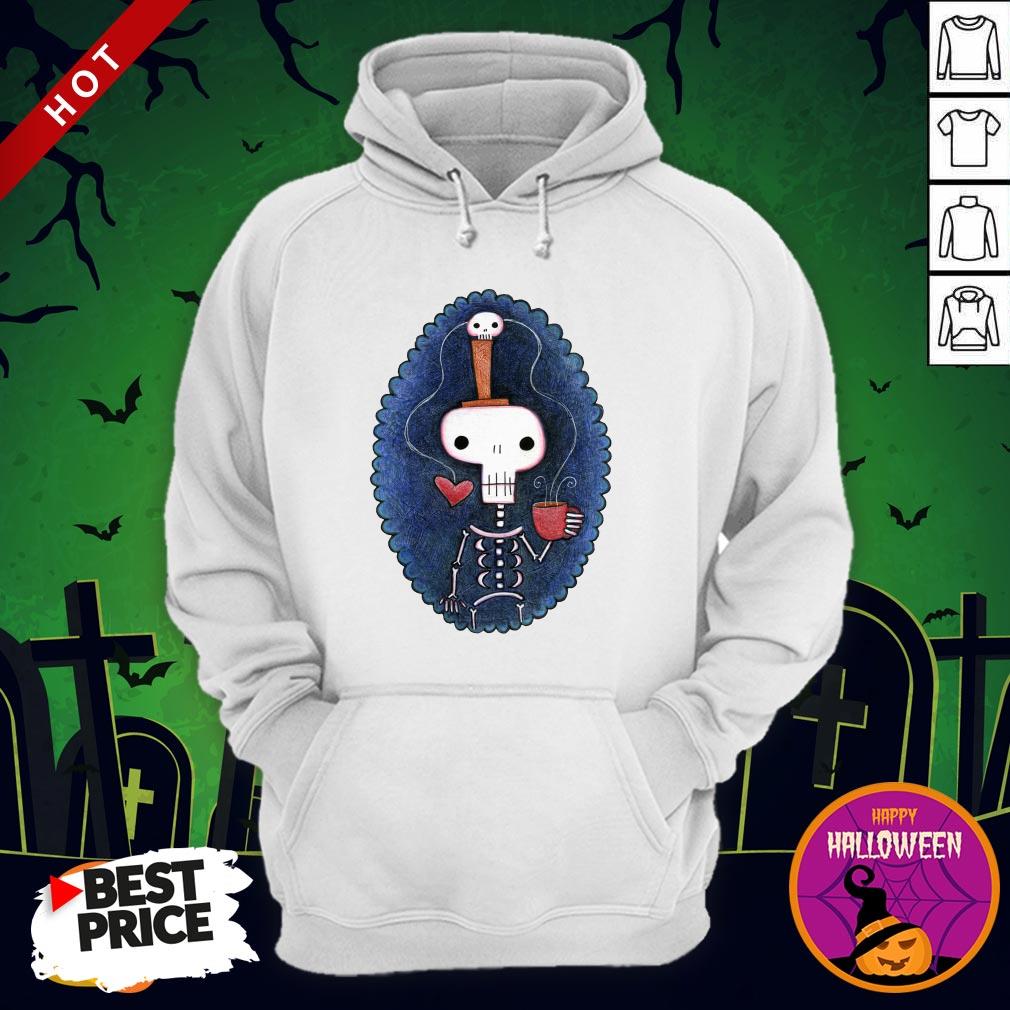 Skelly Meditation Day Of The Dead Dia De Los Muertos Sugar Skull Shirt - Image 5