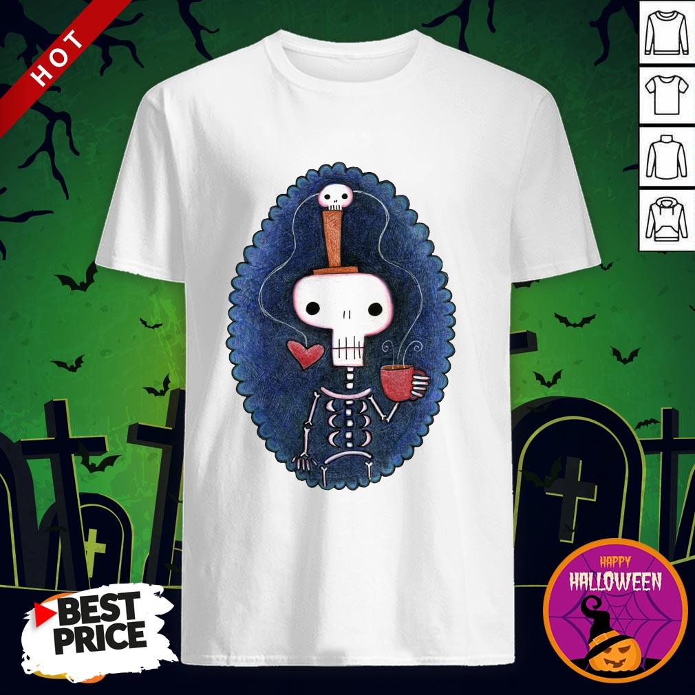 Skelly Meditation Day Of The Dead Dia De Los Muertos Sugar Skull Shirt