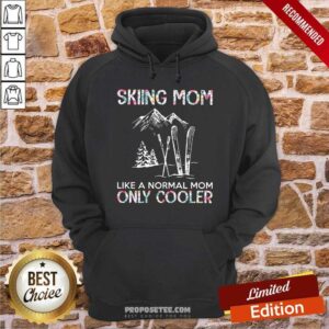 Alternative view of Skiing Mom Only Cooler Shirt