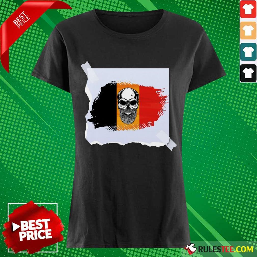 Skull Belgian Flag Shirt - Image 3