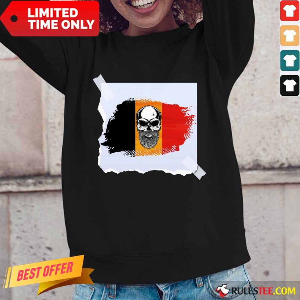 Skull Belgian Flag Shirt - Image 2