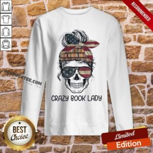 Alternative view of Skull Girl Crazy Book Crazy Shirt