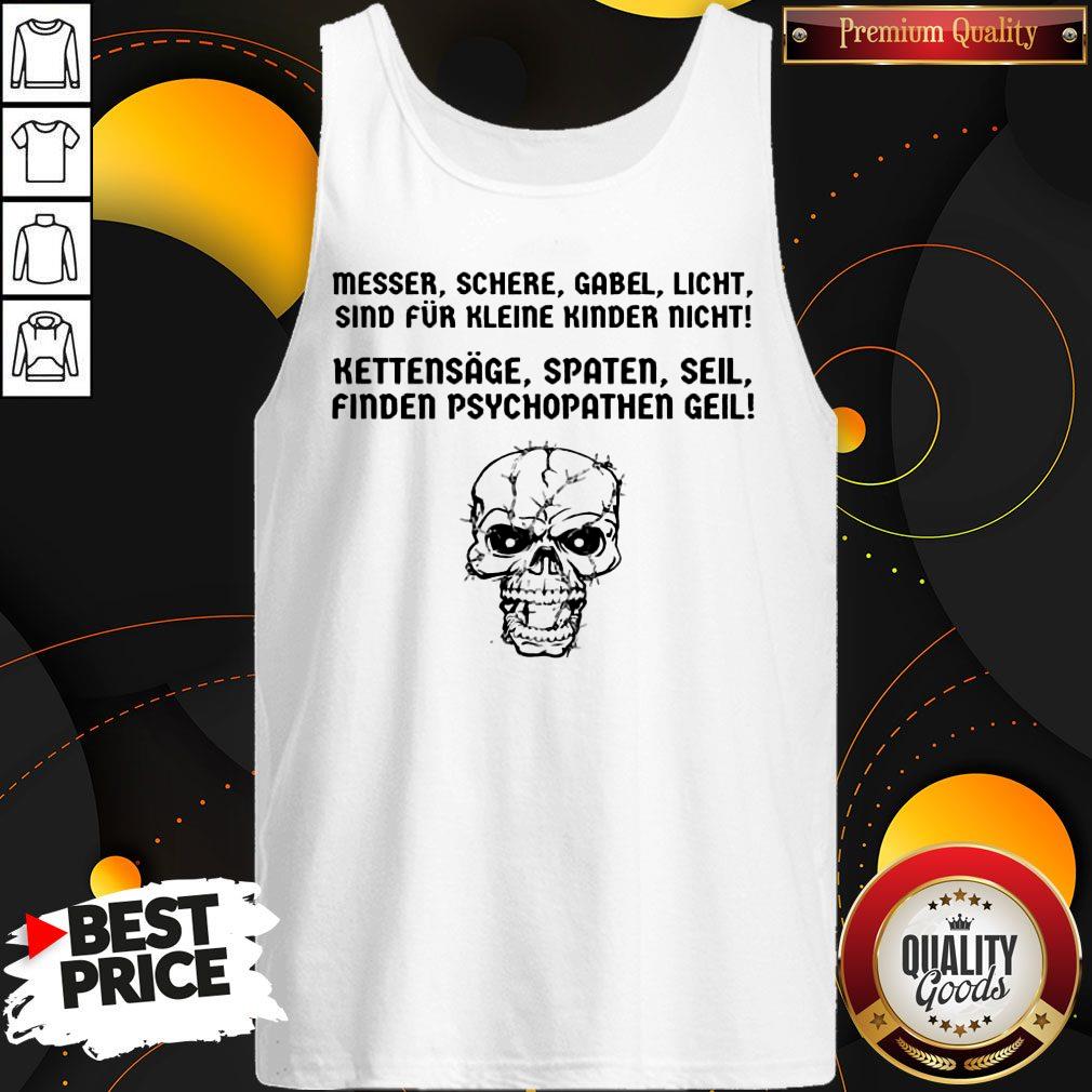 Skull Messer Schere Gabel Licht Sind Für Kleine Kinder Nicht Shirt - Image 3