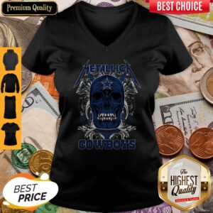 Alternative view of Skull Metallica Dallas Cowboys Shirt