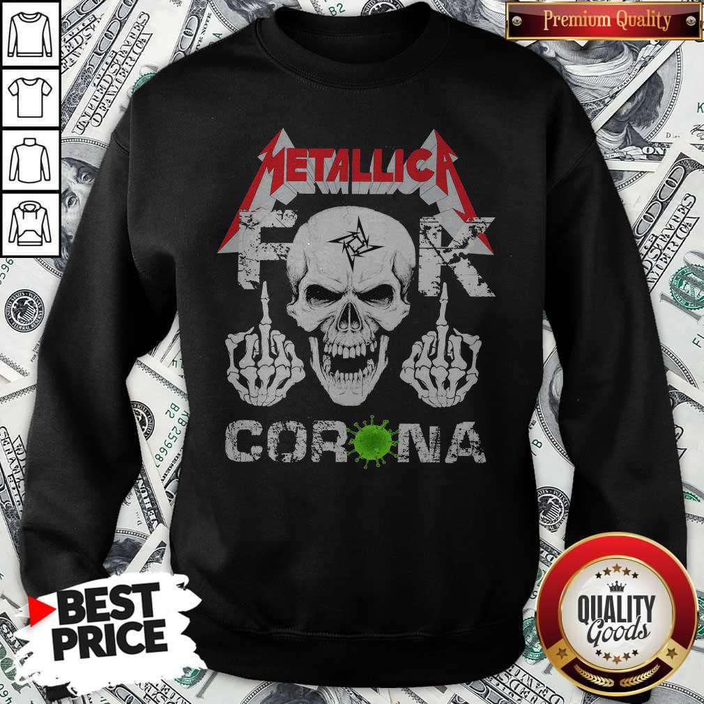 Skull Metallica Fuck Corona Shirt - Image 5