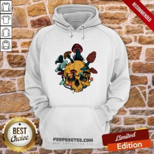 Alternative view of Skull Morels Mushroom Retro Shirt