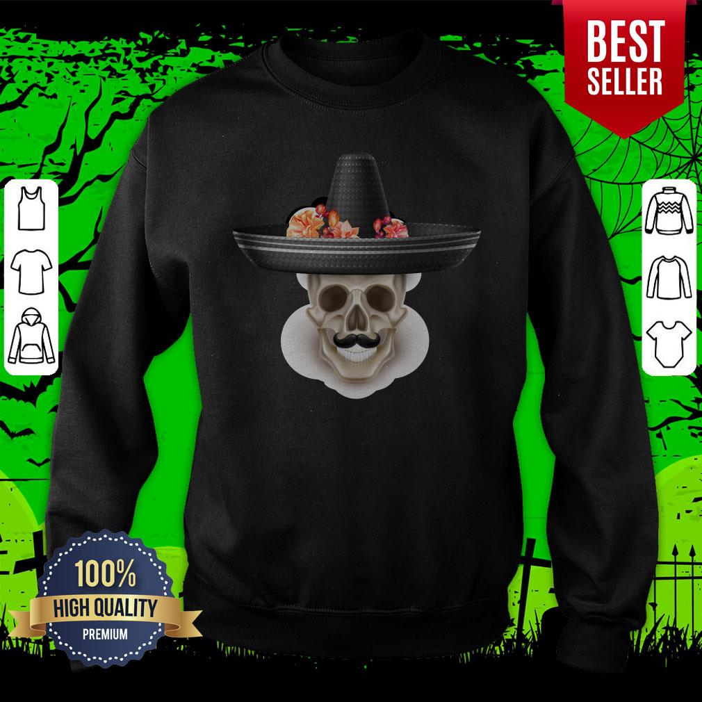 Skull Simple Gentlemen Day Of The Dead Shirt - Image 2