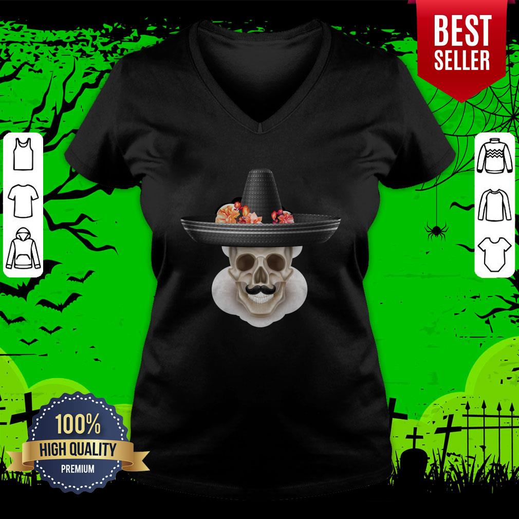 Skull Simple Gentlemen Day Of The Dead Shirt - Image 4