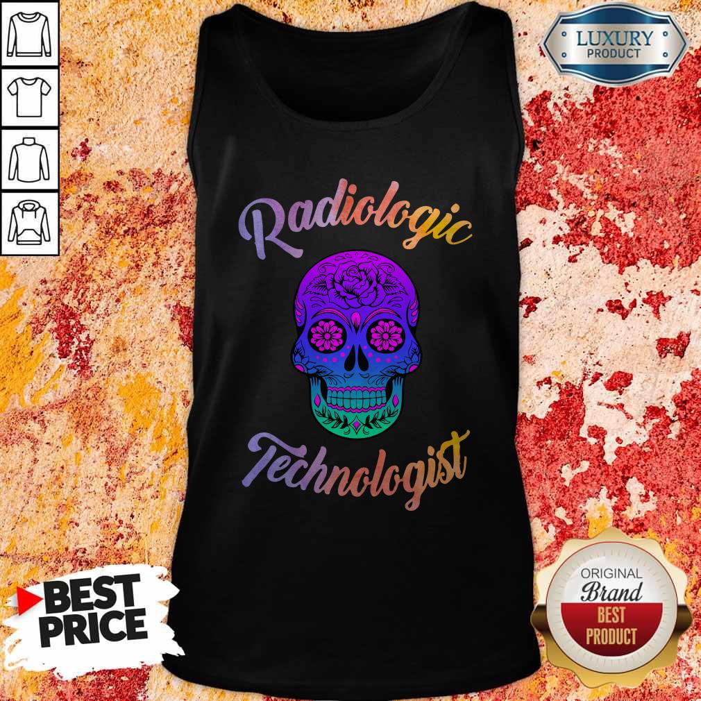 Skull Tattoo Floral Radiologic Technologist Shirt - Image 4