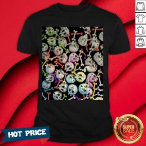 Skulls Cute Girly Color Skeleton Day Of Dead Shirt