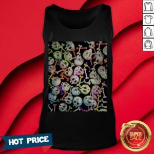 Alternative view of Skulls Cute Girly Color Skeleton Day Of Dead Shirt