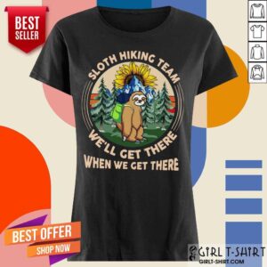 Alternative view of Sloth Hiking Team Vintage Shirt