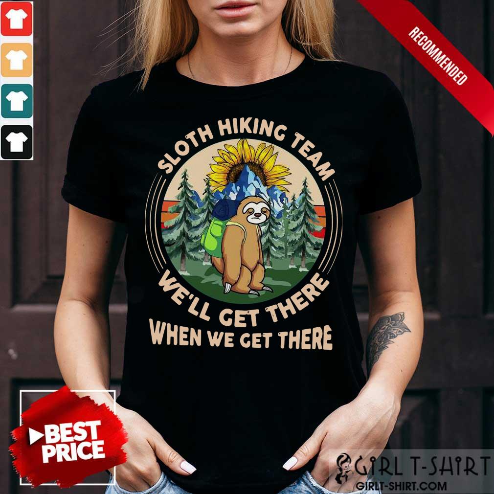 Sloth Hiking Team Vintage Shirt