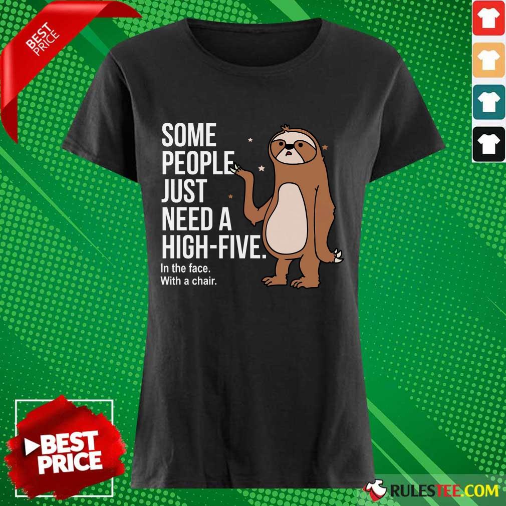 Sloth Just Need A High Five Shirt - Image 3