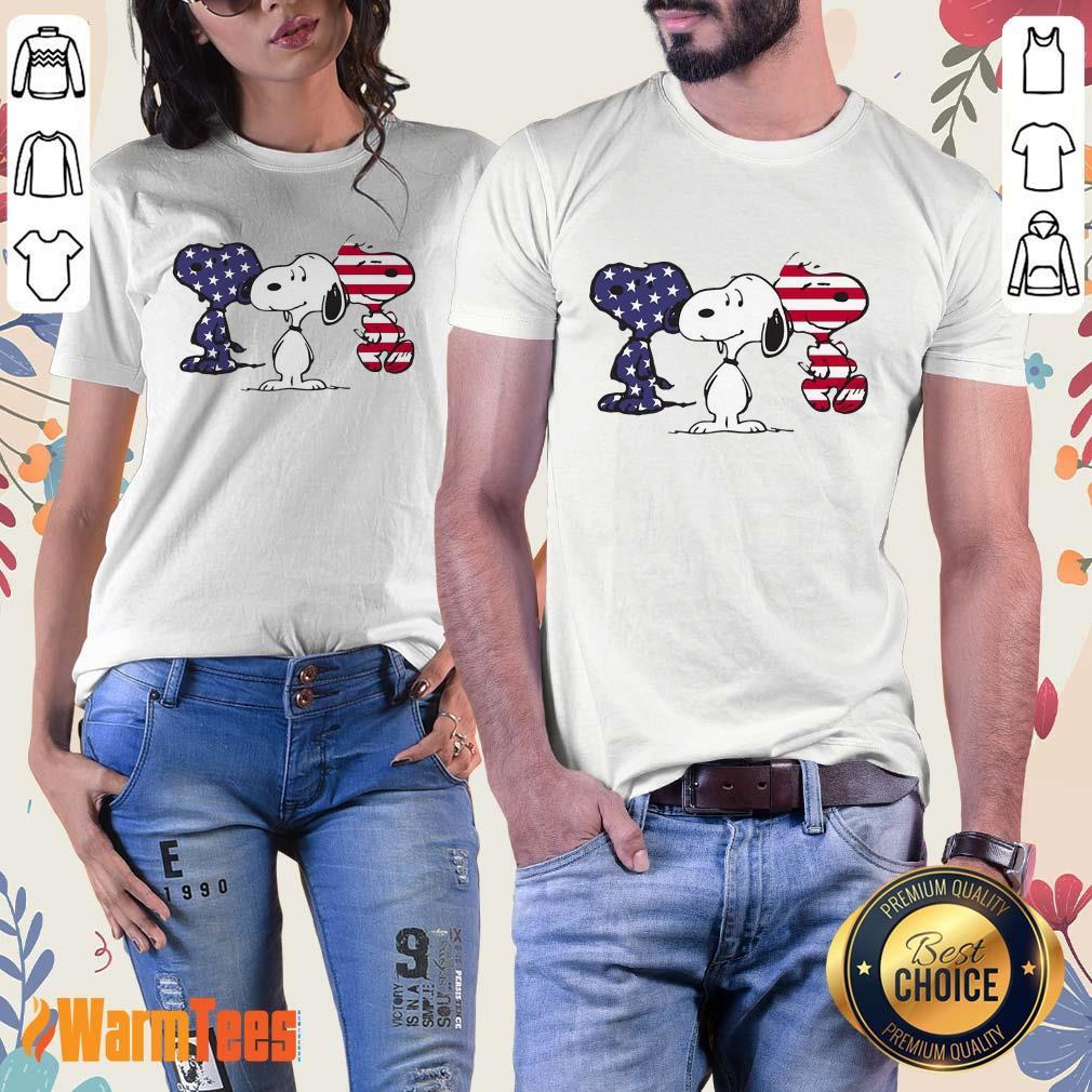 Snoopy American Flag Shirt - Image 3