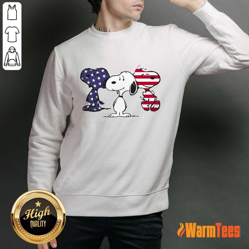 Snoopy American Flag Shirt - Image 2