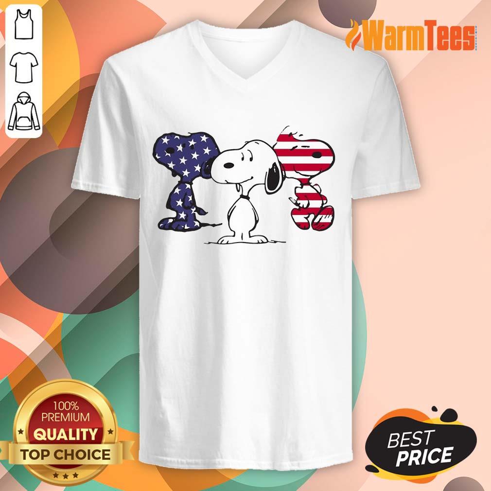 Snoopy American Flag Shirt - Image 5
